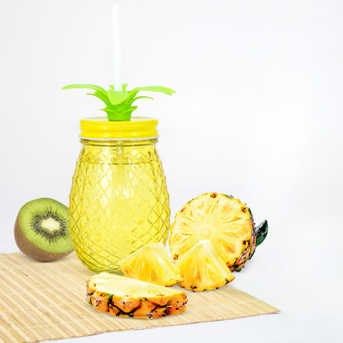 GLASS MUG PINEAPPLE