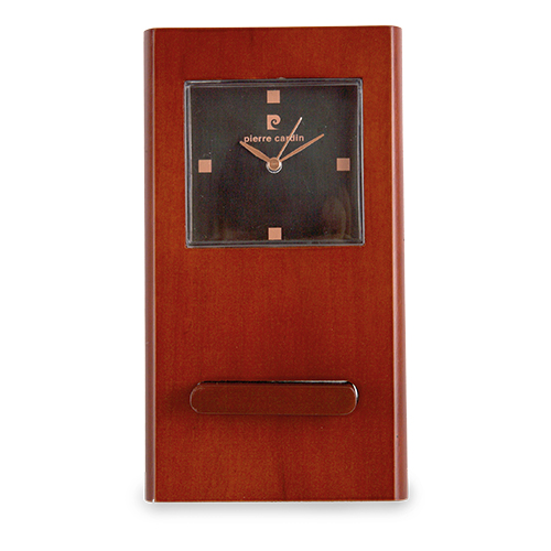 WOODEN TABLE CLOCK P.CARDIN