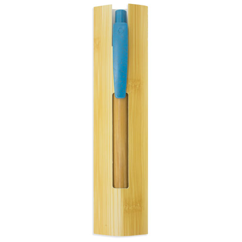 Bamboo finish pen sleeve 