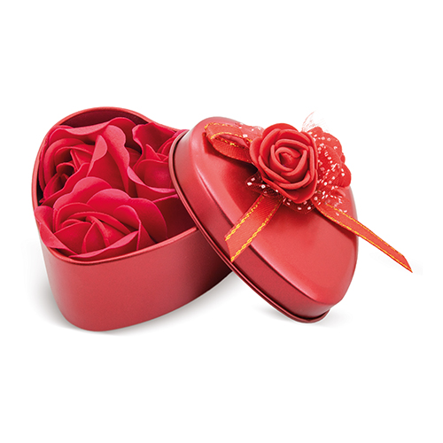 ESTUCHE ROSAS HEART ROJO